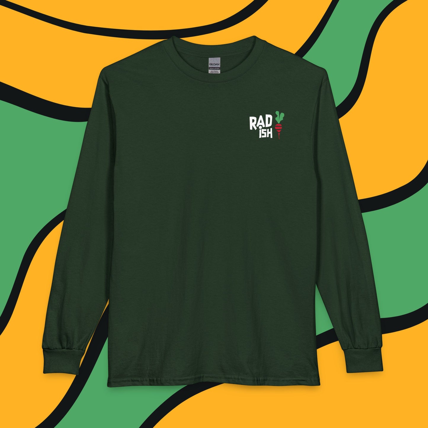 Radish Graphic Long Sleeve Shirt —