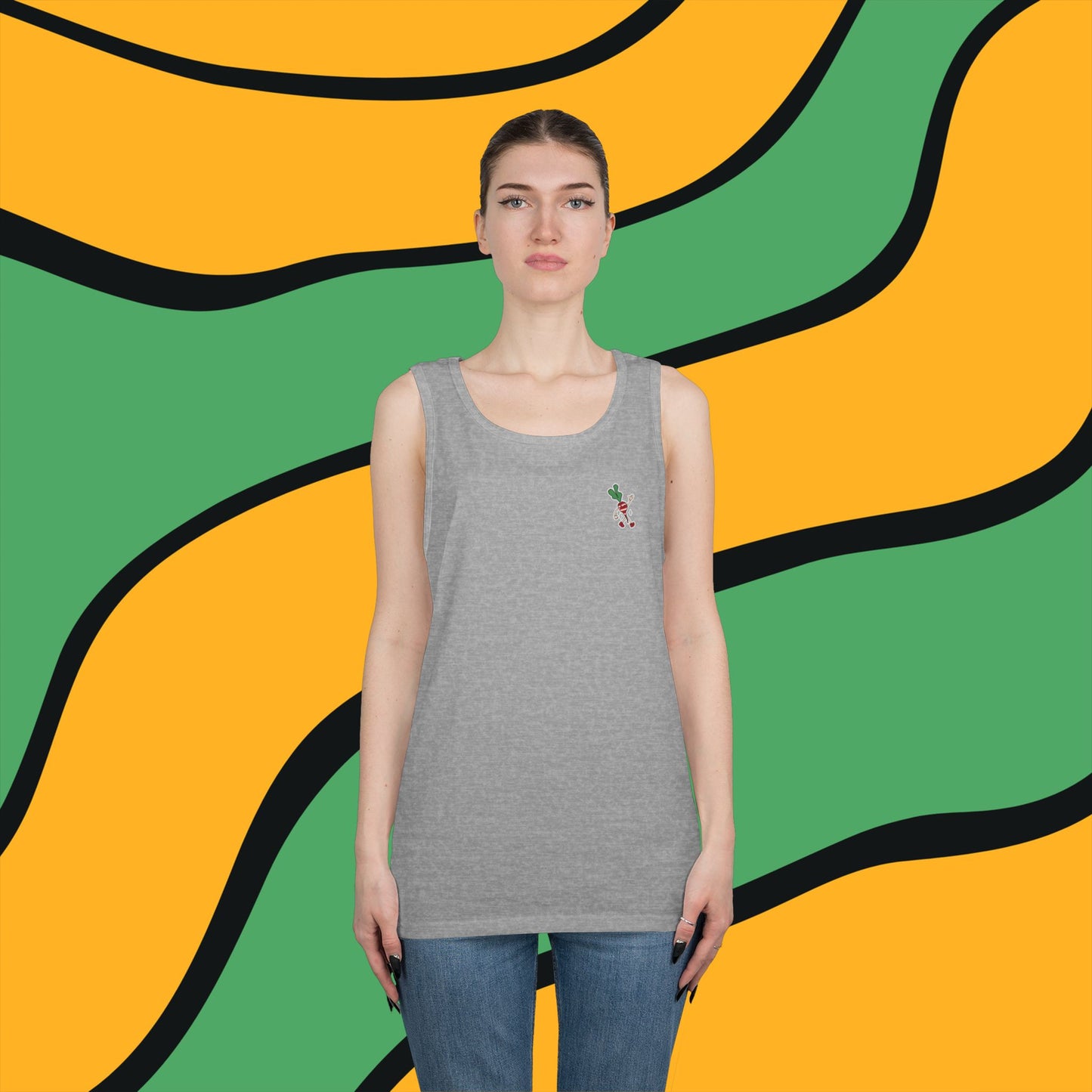 Radish Globe Graphic Tank Top