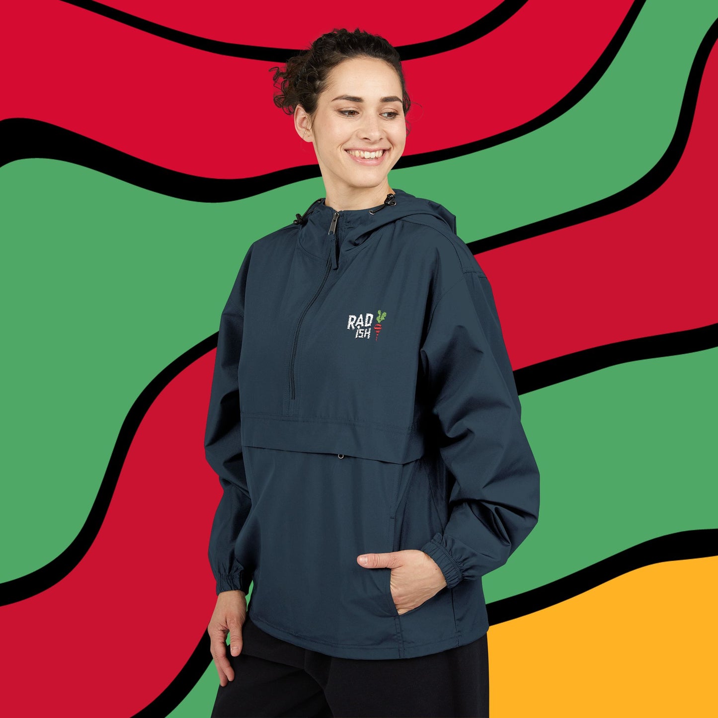 Radish Branded Champion Anorak Jacket