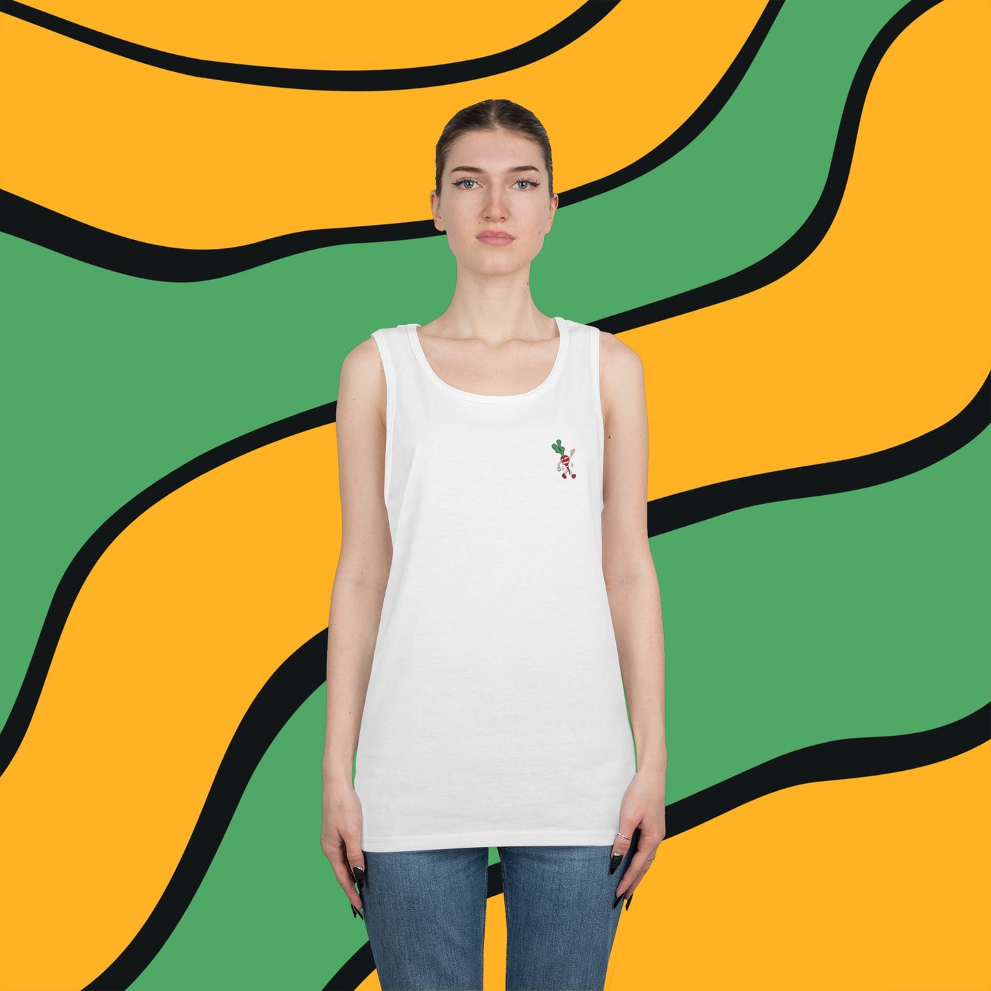Radish Globe Graphic Tank Top