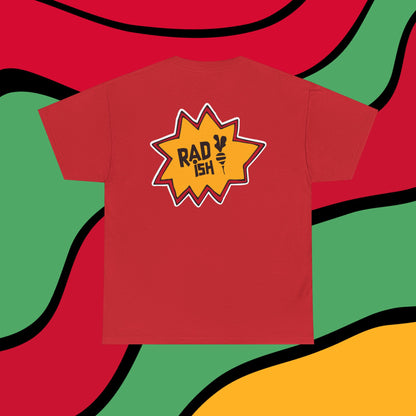 Rad-ish Graphic Tee — Retro Burst Logo T-Shirt