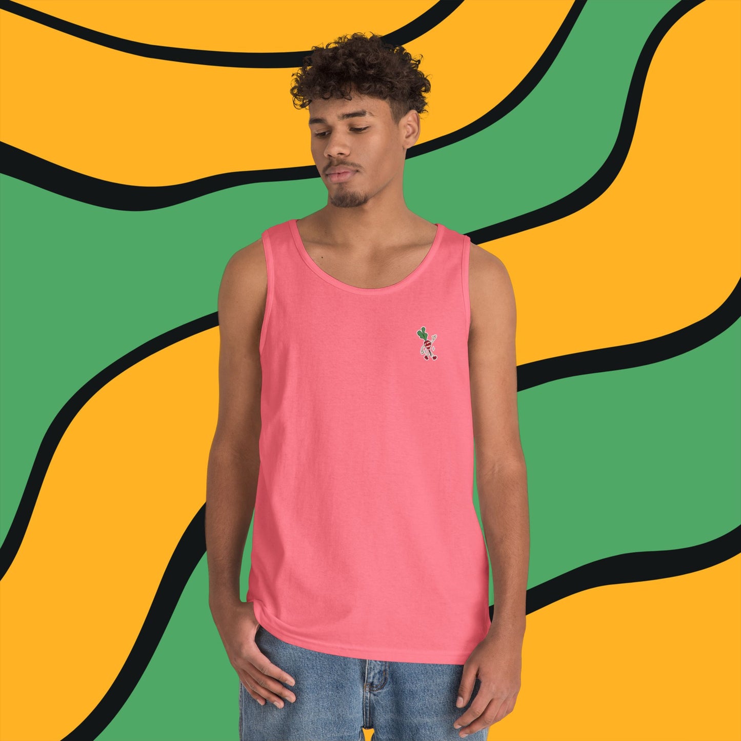 Radish Globe Graphic Tank Top