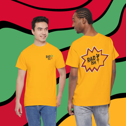 Rad-ish Graphic Tee — Retro Burst Logo T-Shirt