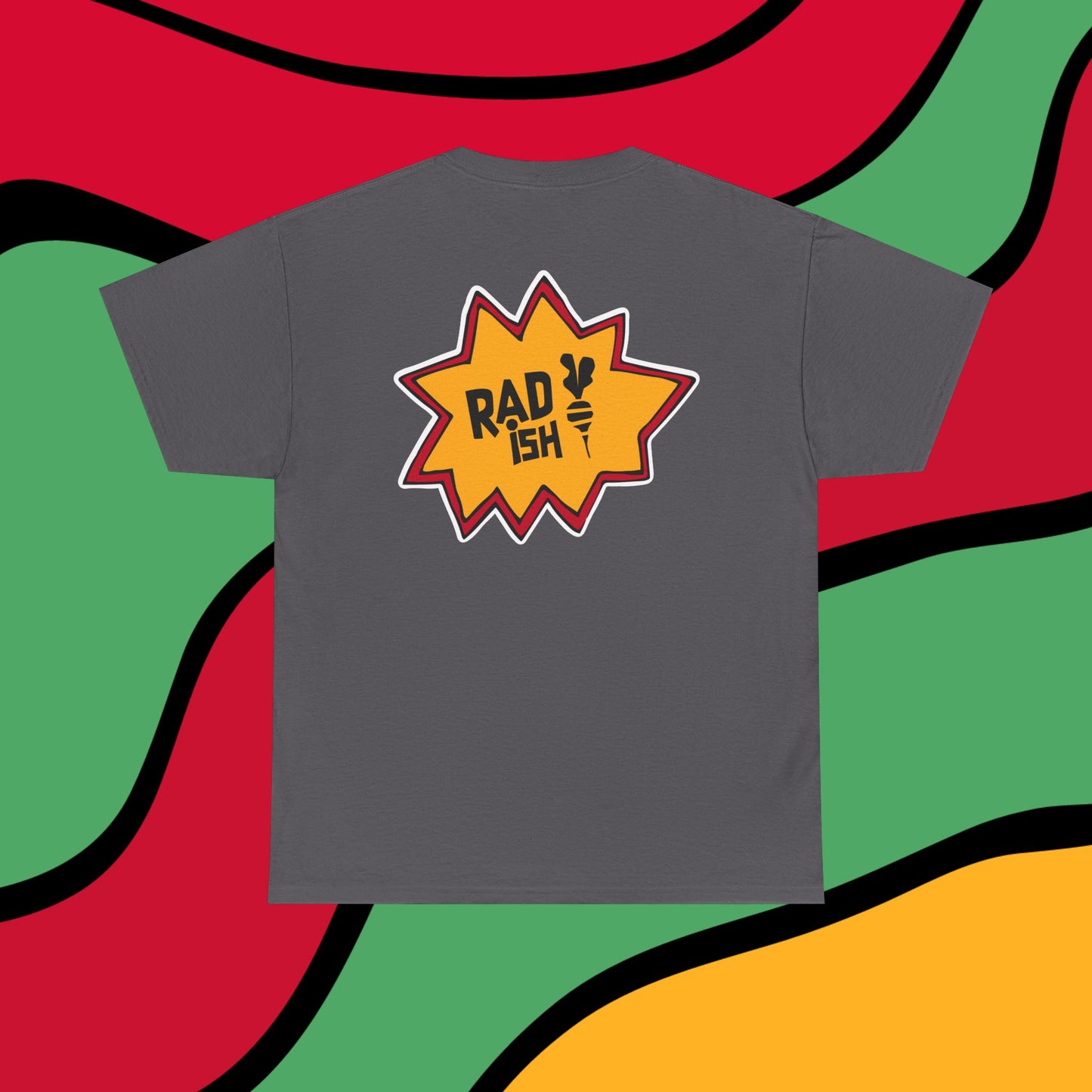 Rad-ish Graphic Tee — Retro Burst Logo T-Shirt