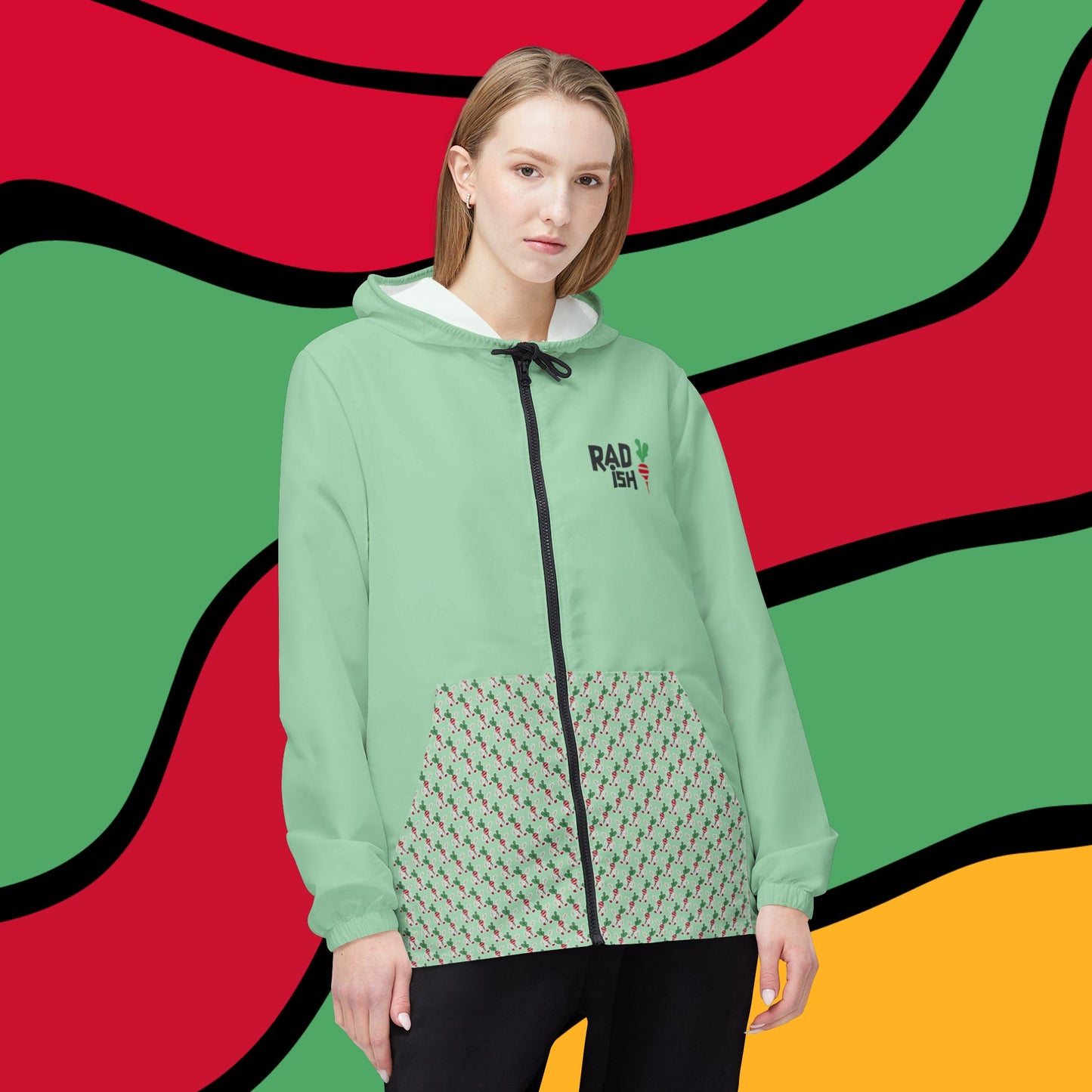 B.RADISH Windbreaker - Mint