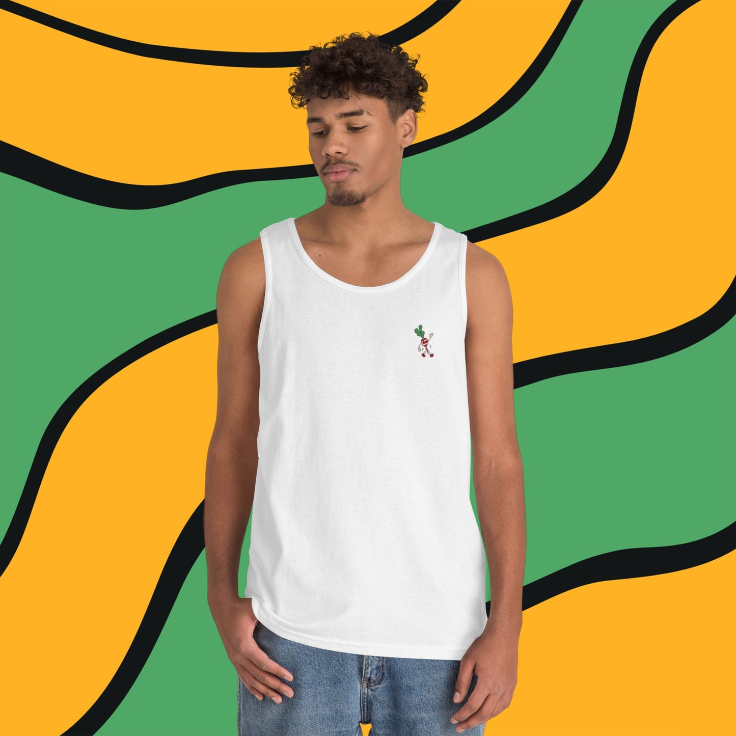 Radish Globe Graphic Tank Top
