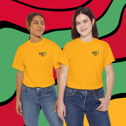 Rad-ish Graphic Tee — Retro Burst Logo T-Shirt