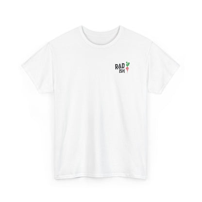 Rad-ish Graphic Tee — Retro Burst Logo T-Shirt