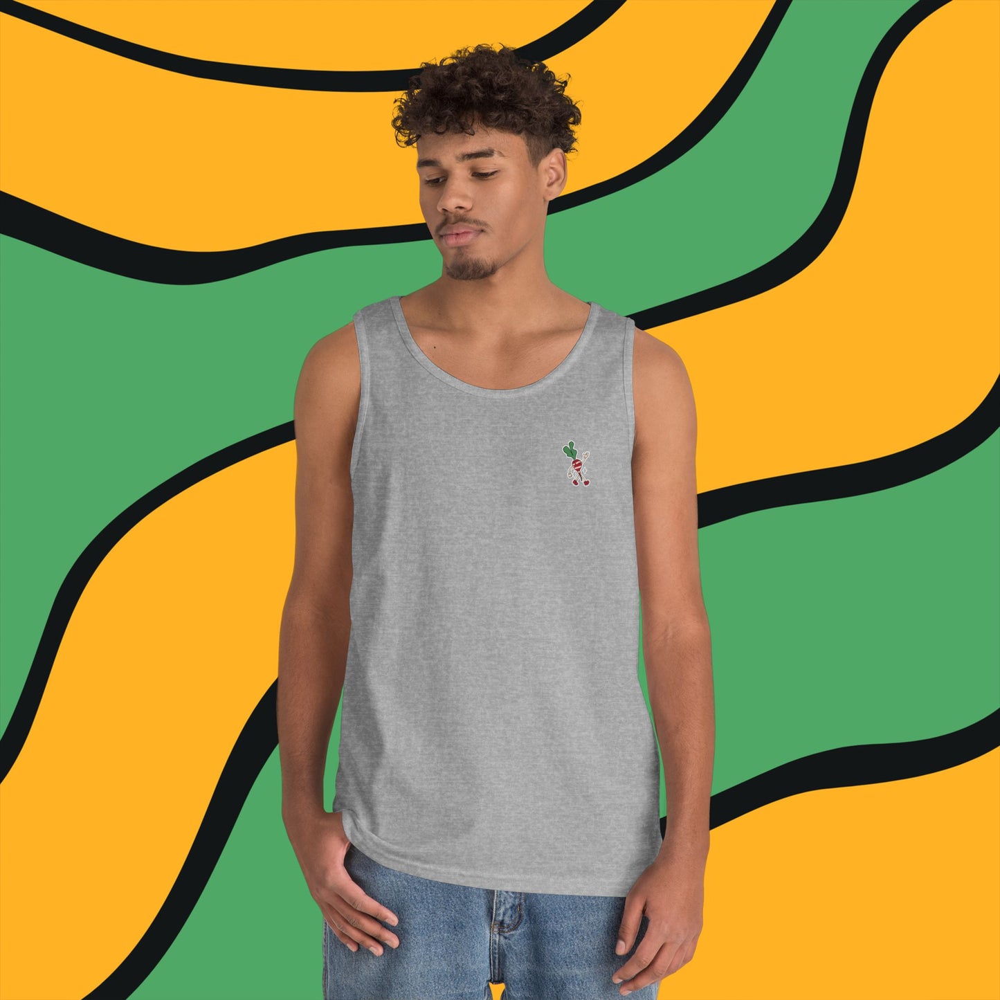 Radish Globe Graphic Tank Top