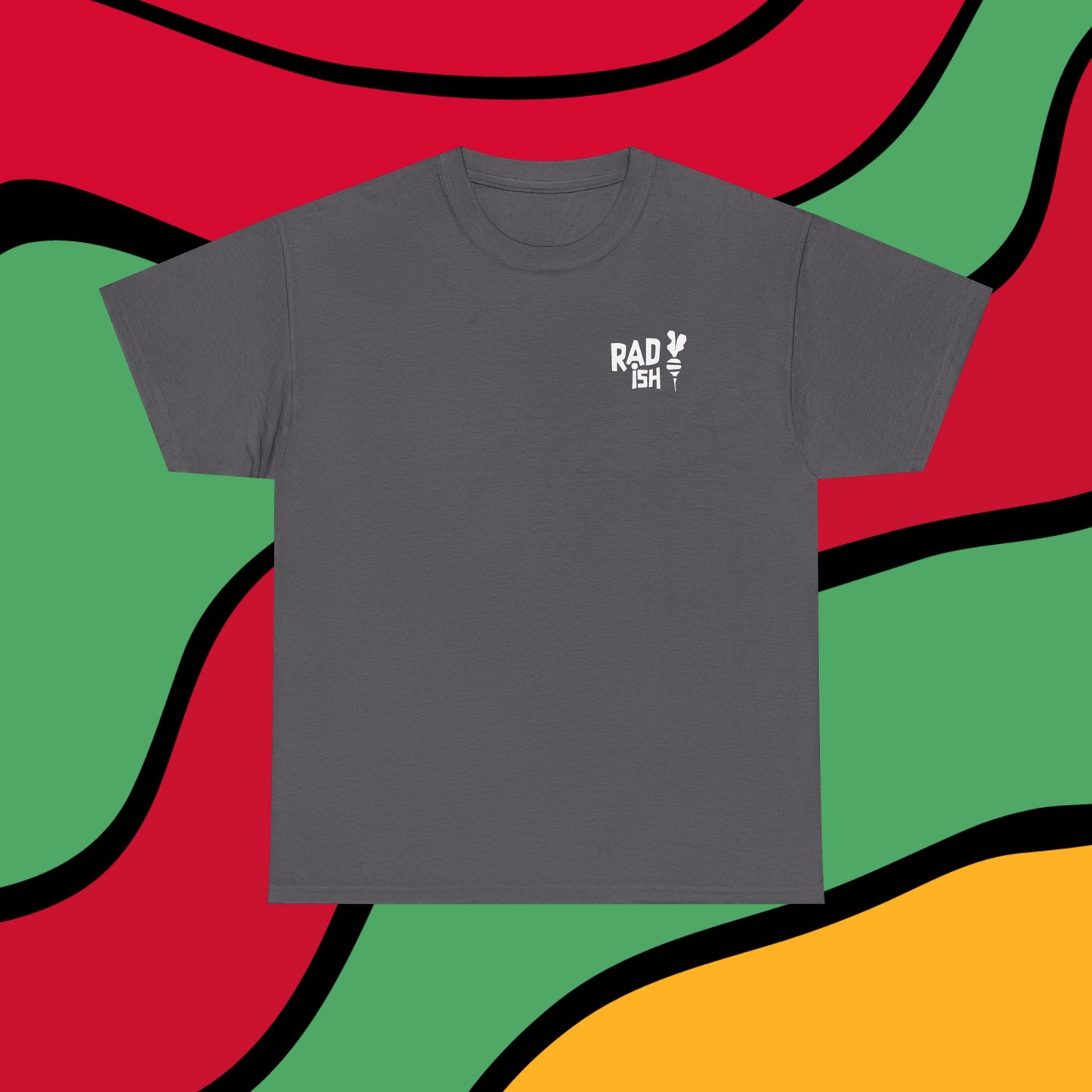 Rad-ish Graphic Tee — Retro Burst Logo T-Shirt