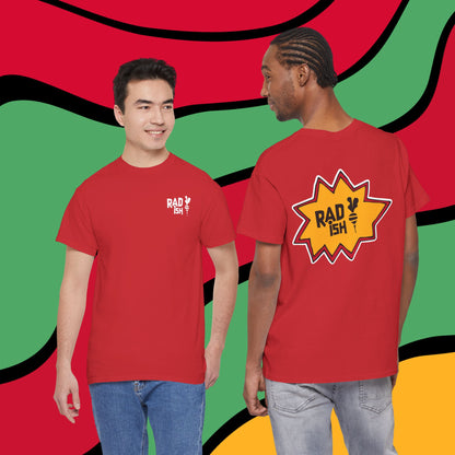 Rad-ish Graphic Tee — Retro Burst Logo T-Shirt