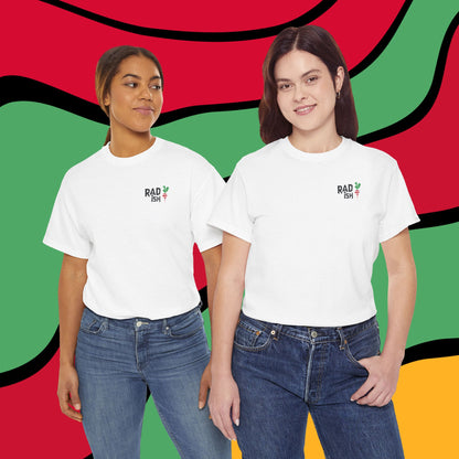 Rad-ish Graphic Tee — Retro Burst Logo T-Shirt