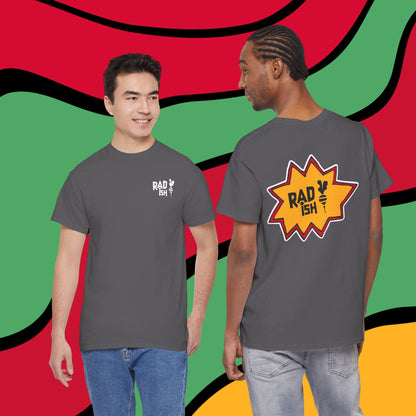 Rad-ish Graphic Tee — Retro Burst Logo T-Shirt