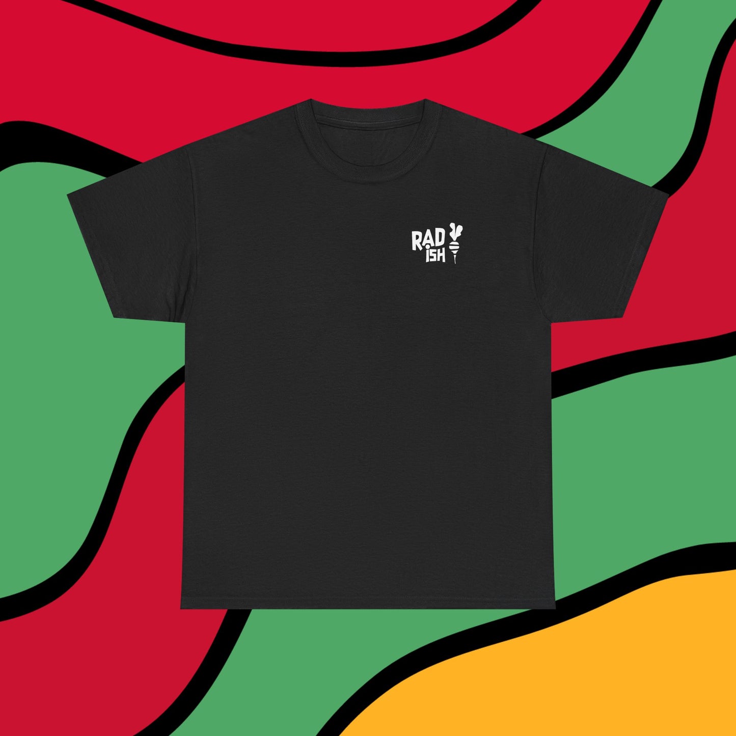 Rad-ish Graphic Tee — Retro Burst Logo T-Shirt
