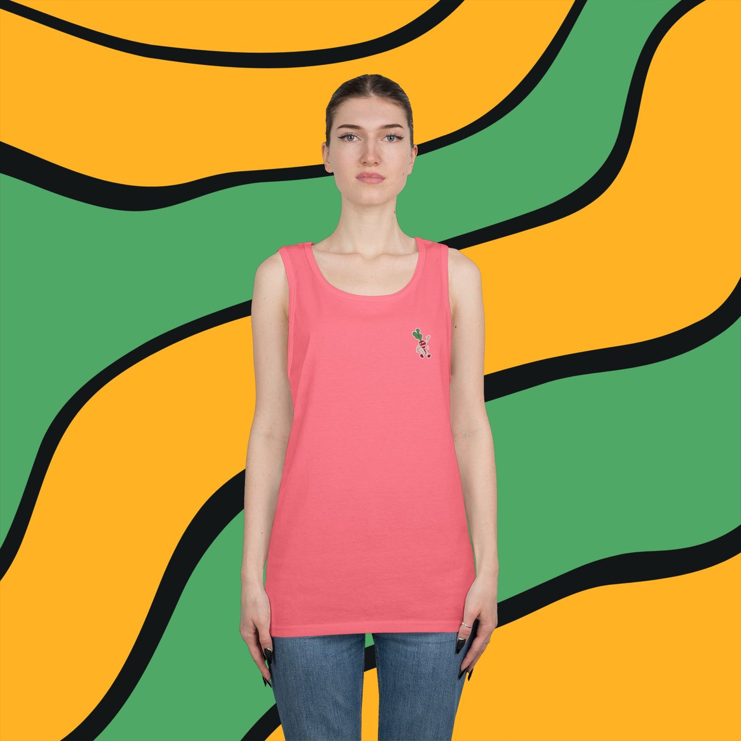 Radish Globe Graphic Tank Top