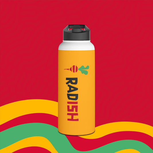 Radish Graphic Stainless Steel Water Bottle
