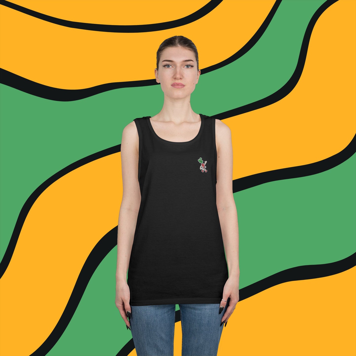 Radish Globe Graphic Tank Top