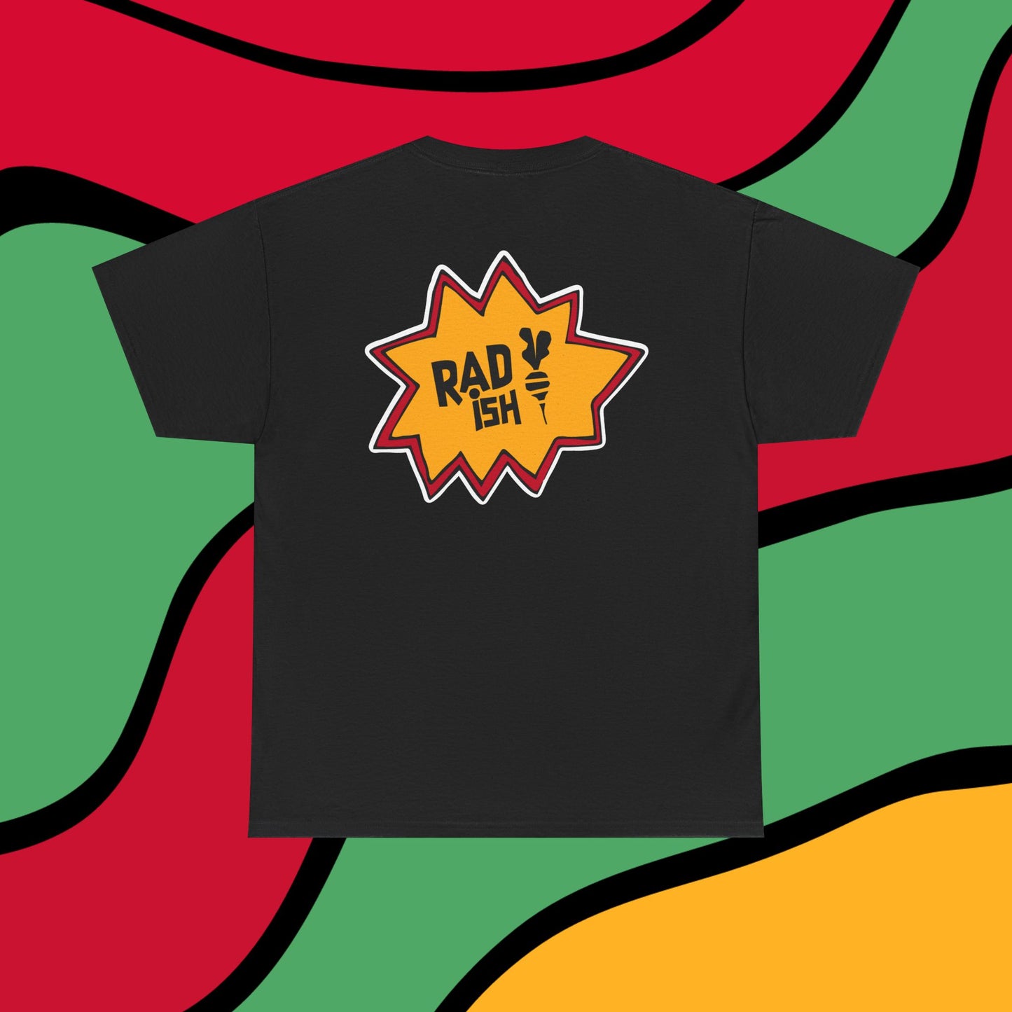 Rad-ish Graphic Tee — Retro Burst Logo T-Shirt