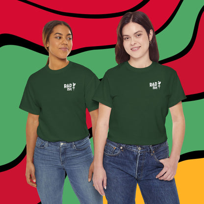 Rad-ish Graphic Tee — Retro Burst Logo T-Shirt